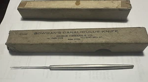Bowman’s Canaliculus Messer 5,5” lang ~ George Tiemann & Co. New York - Bild 1 von 5