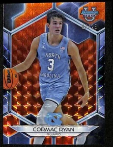 Cormac Ryan 25/07 2023-24 Bowman Best University Naranja Geométrico Carolina del Norte - Imagen 1 de 2