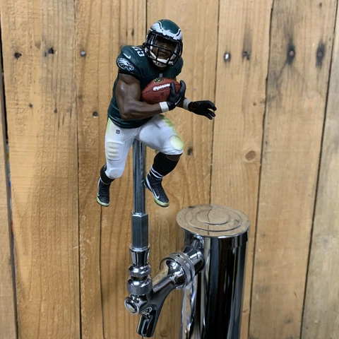 PHILADELPHIA EAGLES Tap Handle For Beer Keg LeSean McCoy Green Jersey FOOTBALL Cover