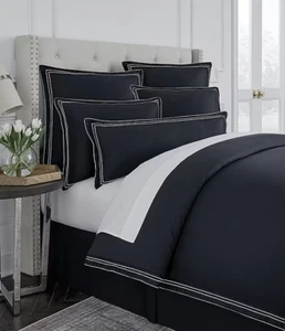 Luxury Hotel Elegance Sateen Comforter Mini Set New - Picture 1 of 4