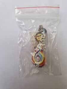 OFFICIAL HARD ROCK CAFE HRC LONDON TREBLE CLEF GUITAR PIN BADGE