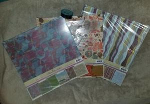 MISS ELIZABETH'S 3 Pks 6 EA SCRAPBOOKING PAPIERE 12x12 BASIC ROADTRIP BRAUN LOT! - Bild 1 von 5