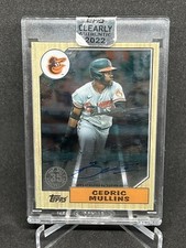 2022 Topps Clearly Authentic Cedric Mullins Auto 35th Ann Card 87TBA-CM