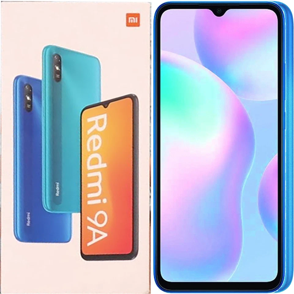 BNIB Xiaomi Redmi 9A DUAL SIM 32GB ROM + 2GB Blue Unlocked 4G/LTE GSM - Image 1 of 1