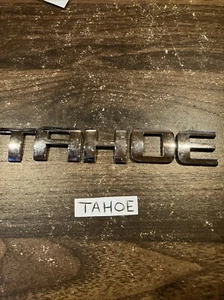 Chevrolet Chevy Tahoe Front Door Liftgate Letters 3D Emblem Z71 OEM Chrome - Picture 1 of 5