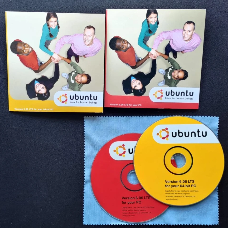 ubuntu 6.06 for your 64bit pc cd - Immagine 1 di 1