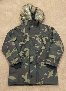 Polo Ralph Lauren Kunstfellverkleidung Daunenmantel Camouflage Herren Größe MEDIUM UNVERBINDLICHE UVP $ 498 - Bild 1 von 12