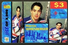 1995 Signature Rookies Auto-Phonex Phone Cards #18 Martin Hohenberger