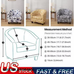 Flügelrücken Stuhl Slipper bedruckte Abdeckung weich stretch elastisch Couch Protector USA - Bild 1 von 37
