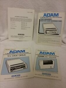 Coleco ADAM Disk Drive Manuals & ADAMlink Modem Manual