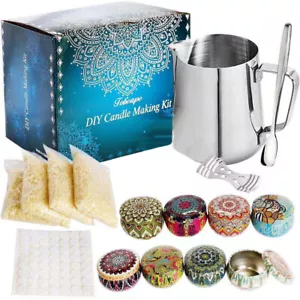 128PCS Candle Making Kit Diy Candle Craft Tool Set Pouring Pot Wick Wax Kit Gift - Picture 1 of 10