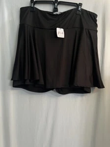 White Birch Black Yoga Skort Women’s Size 2XL Super Soft Stretch Elastic Waist - Picture 1 of 5