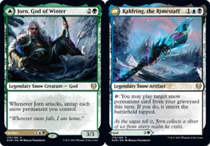 [4x] Jorn, God of Winter // Kaldring, the Rimestaff Near Mint, English Kaldheim  - Picture 1 of 1