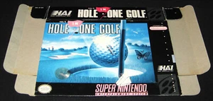 HAL's Hole in One Golf - Box Only (Super Nintendo SNES) Authentic - Picture 1 of 2