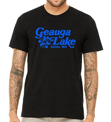 Classic Reproduction Geauga Lake Ohio Theme Park Tee ~5 Color Combos! - Image 1 of 4