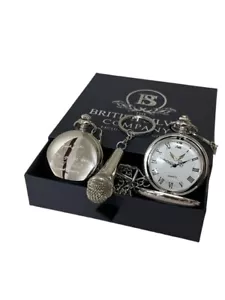 Firmado Frank Sinatra Presupuesto Personalizado Reloj de Bolsillo Micrófono Llavero Juego de Regalo - Imagen 1 de 6
