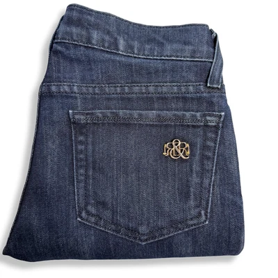 Pantalones de mezclilla Rock & Republic Y2K Stella para mujer 26 tiro bajo corte boot lavado oscuro edición limitada Foto 1 de 4