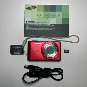 Samsung PL211 14.2MP Digital Camera Tested Boxed + Charger, Battery, 16GB SD - Picture 1 of 20