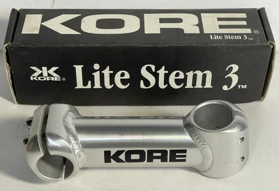 NIB Vintage Kore LiteStem3  Silver Stem 1 1/8 Threadless 120mm 10 Deg 25.4mm MTB - Image 1 of 4