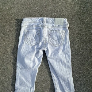 True Religion Billie Low Rise Straight Jeans Womens 26 (26X31) White Denim Y2K - Picture 1 of 9