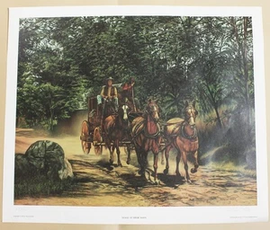 Stage At High Noon by Theresa Potter 1979 Litho Print Signed Numbered 53/200 - Picture 1 of 4