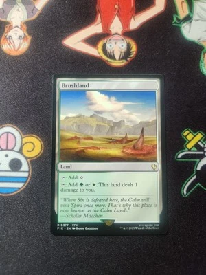 EXACT CARD PICTURED Brushland FIC 0377 MTG Commander Final Fantasy Eng Non-F - Image 1 of 2