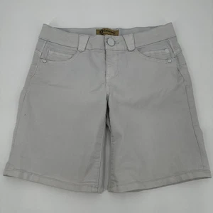 Democracy "Ab"solution Shorts Womens Size 4 Light Gray Denim Casual Everyday - Picture 1 of 16