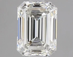 Cert. GIA 0,91 CT Smaragdschliff natürlicher abgebauter Diamant lose I Farbe VVS2 Reinheit - Bild 1 von 2