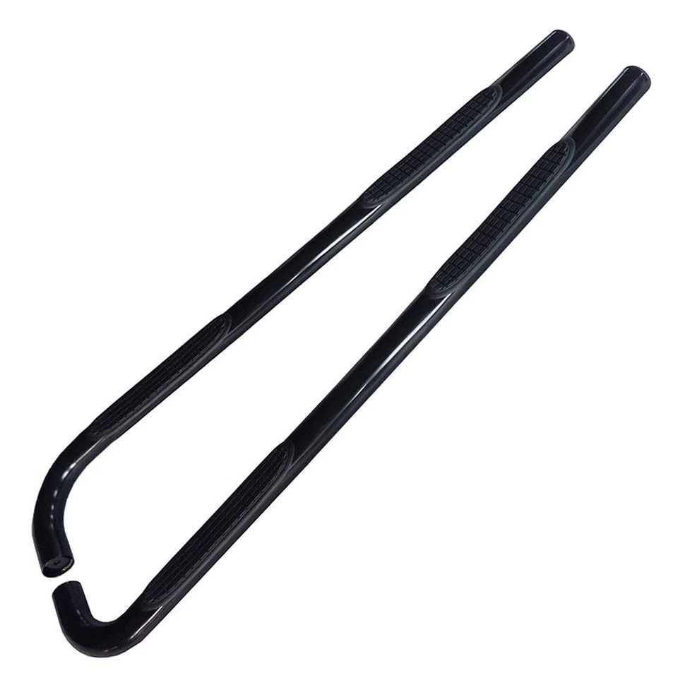 Barra Nerf redonda de acero negra de 3 pulgadas con 2 almohadillas escalonadas para Toyota 4Runner 10-19  Foto 1 de 4