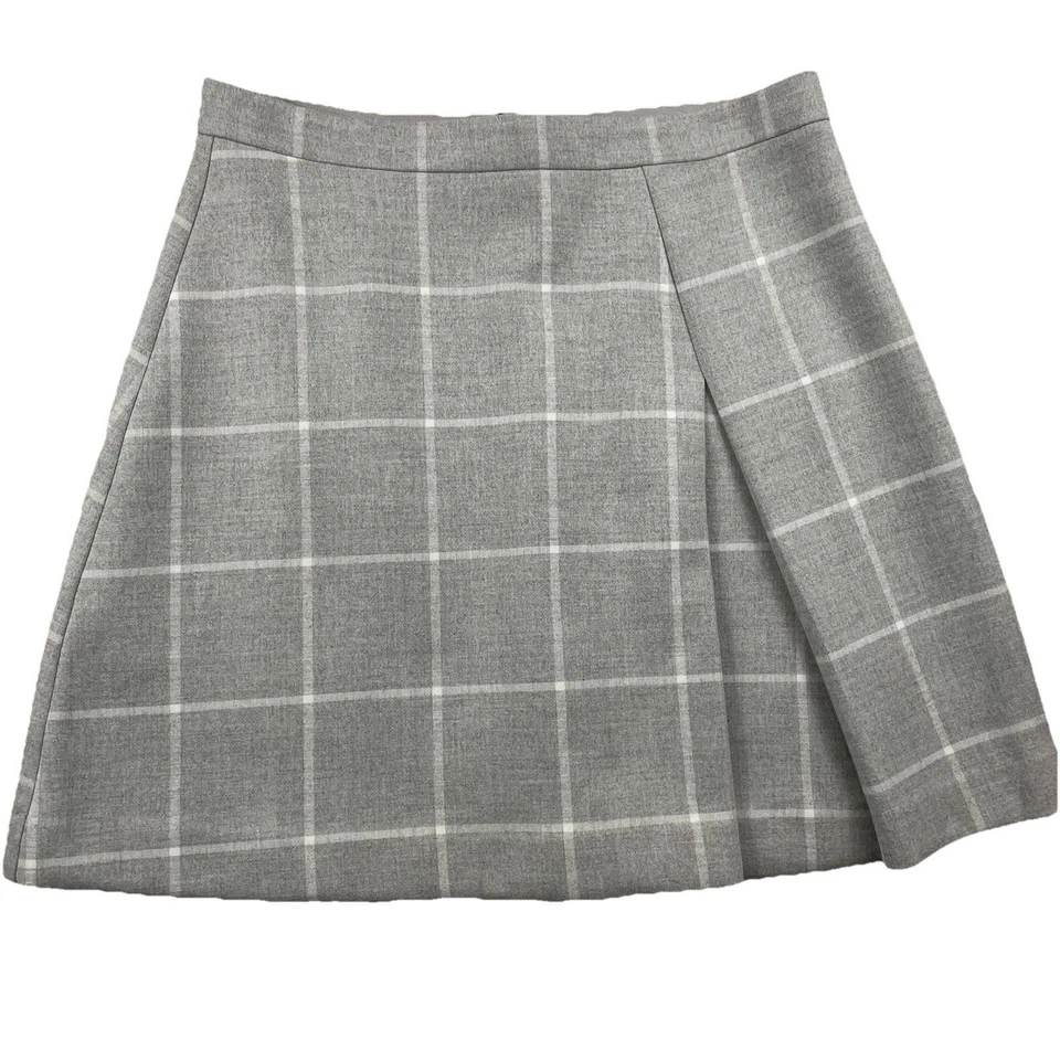 Minifalda plisada Loft a cuadros polar gris blanco - 8 Foto 1 de 4