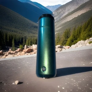STARBUCKS Vacuum Insulated Water Bottle 20oz. Stainless Steel Green Beaded - Picture 1 of 24