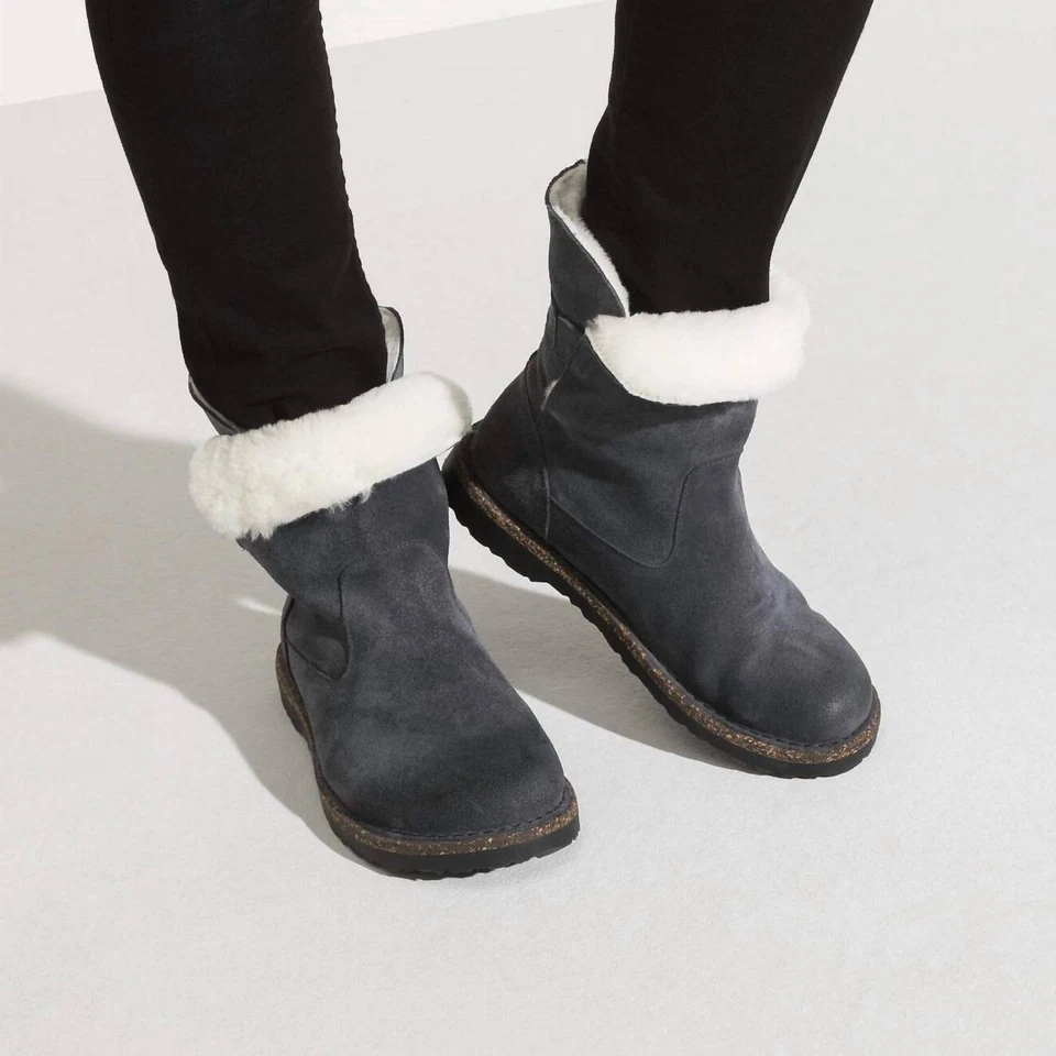 Birkenstock Women's Uppsala Shearling Boots Graphite/natural - Image 1 of 1
