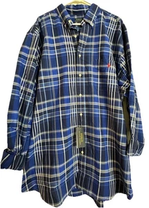 Polo Ralph Lauren Mens 2LT Button Down Oxford Shirt Multi Plaid w/ Pony $138 NWT - Picture 1 of 6