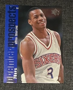 1996-97 Allen Iverson Upper Deck SP Premier Prospects Rookie Card RC #141 76ers - Foto 1 di 2