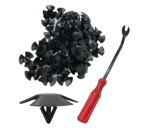 50pcs Hood Insulation Retainer Clips with 1pc Fastener Remover - Picture 1 of 5