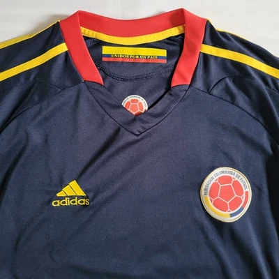 Adidas Colombia National Team Away Football Jersey Men’s L Navy Yellow 2011-2013 - Image 1 of 4