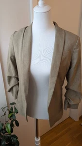 Neuer Blazer H&m Gr 36 S Dunkles beige - Bild 1 von 8