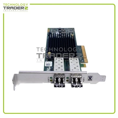 RXNT1 Dell 16Gbps FC SFP+ 2-Port HBA 0RXNT1 W/ 2x AFBR-57F5MZ-ELX & Long Bracket - Image 1 of 3