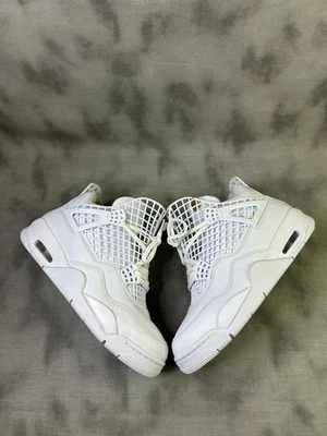 Talla 9 - Air Jordan 4 Red Retro - Blanco W Foto 1 de 4