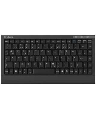KeySonic ACK-595C+ (German) Wired Keyboard (USB-PS/2-Combo) In Mini-layout, Inte - Immagine 1 di 4