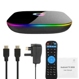 Q-BOX Plus Quad Core Android TV Box 2GB+16GB Smart Media Player WIFI HDMI NEW - Zdjęcie 1 z 3
