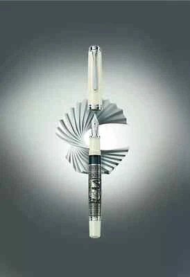 百利坎·托莱多 M910 白色钢笔 - 特别版 - 细笔尖 — 第 1/4 张图片