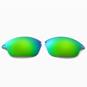 Lentes de repuesto Walleva polarizadas esmeralda para gafas de sol Oakley Fast Jacket - Imagen 1 de 8