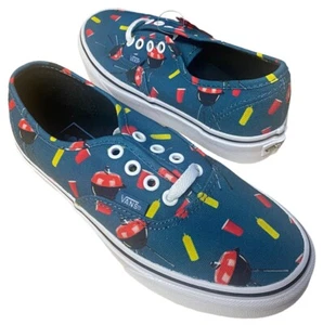Scarpe da ginnastica autentiche da uomo Vans Off The Wall vibrazioni da piscina blu cenere/bianche - Foto 1 di 4