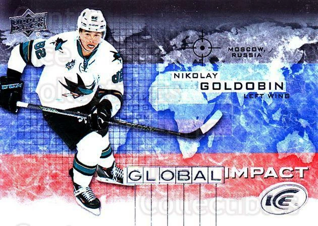 2015-16 UD Ice Global Impact #NG Nikolay Goldobin - Image 1 of 1