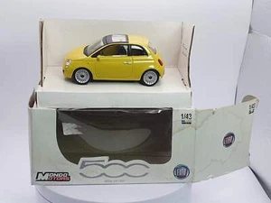 Fiat 500 (2007) MondoMotors 1/43 gelb - Bild 1 von 2