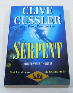 Very Rare- Clive Cussler Paul Kemprecos 2x Signed 'Serpent' in Dutch - Imagen 1 de 4