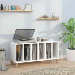 Vinyl Record Storage Cabinet LP Holder Unit 100x38x48cm White - Picture 1 of 7