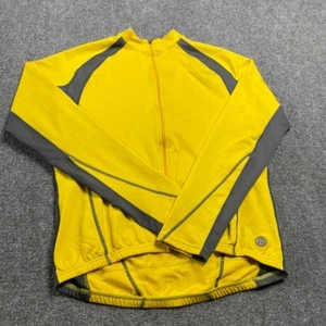 Novara Men's Yellow Cycling Jacket Long Sleeve Full Zip Size Large - Bild 1 von 16