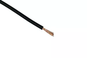 Cordón de cobre aislado 1x0,14 mm² 10 m negro - Imagen 1 de 2